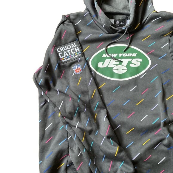 New York Jets x Nike Onfield Apparel Size LARGE Sweatshirt - Picture 4 of 9